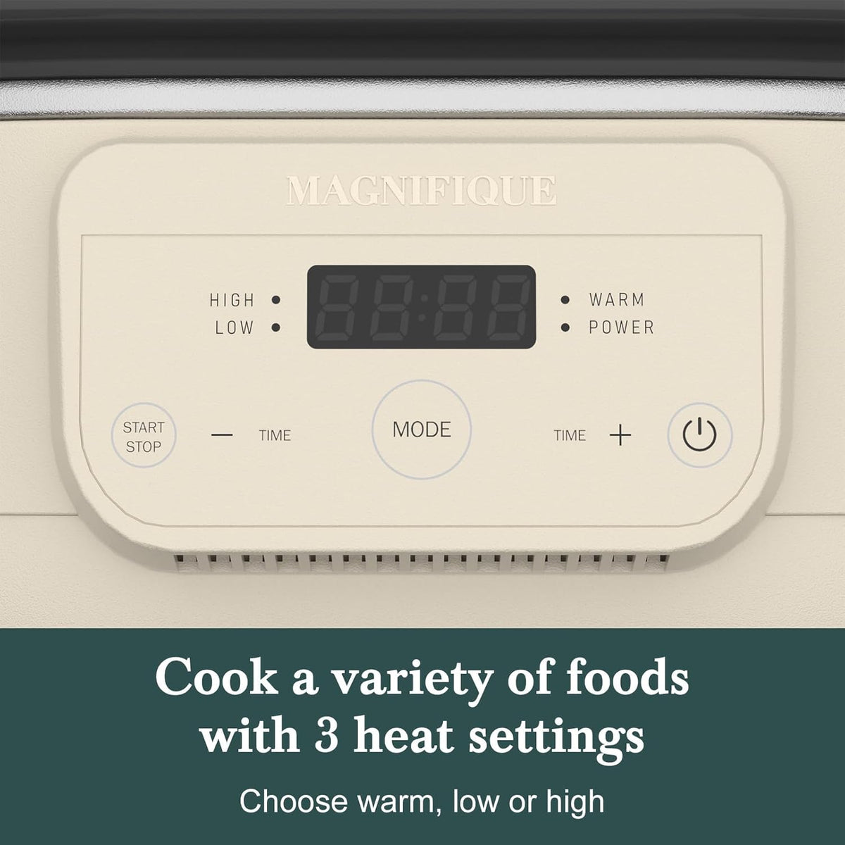 6 Quart Programmable Slow Cooker Removable Healthy Nonstick Crock Pot - Small Kitchen Appliance for Family Dinners - Serves 6+ People - Heat Settings: Keep Warm Oatmeal Oatmeal