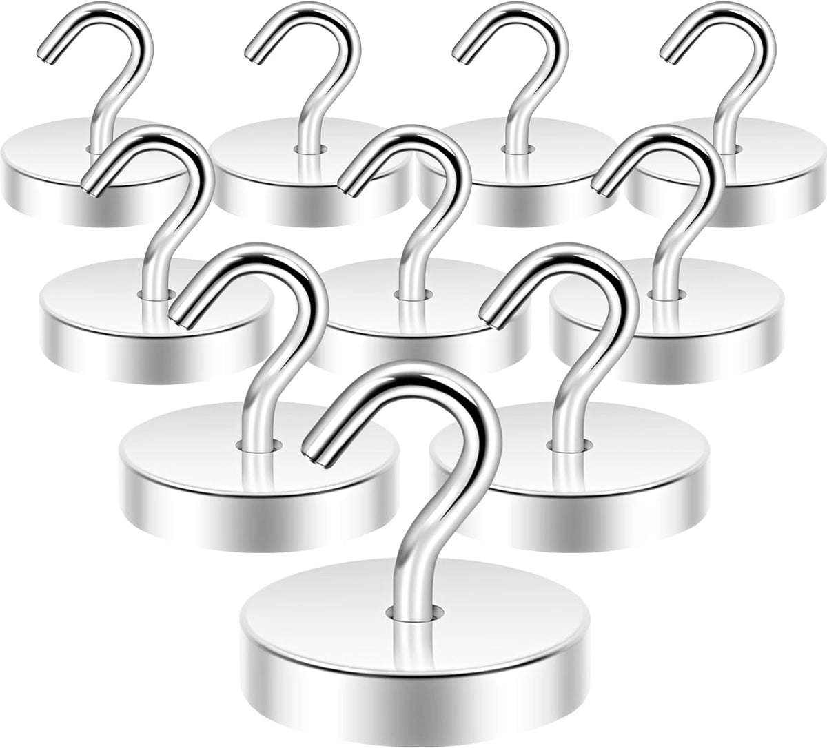 Neosmuk Magnetic Hooks, Cruise Ship Essentials, 100lb+ Heavy Duty Magnetic Hooks for Cruise Cabins, Refrigerator, Grill, Hanging, and Travel | Extra Strong Must-Haves Magnet Hook,Gold