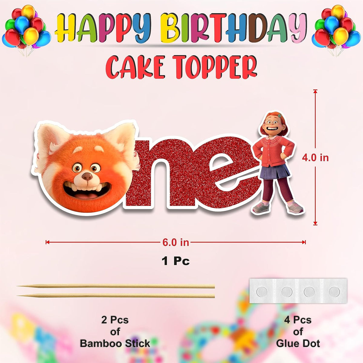 Seyal® Trning Red One Cake Topper
