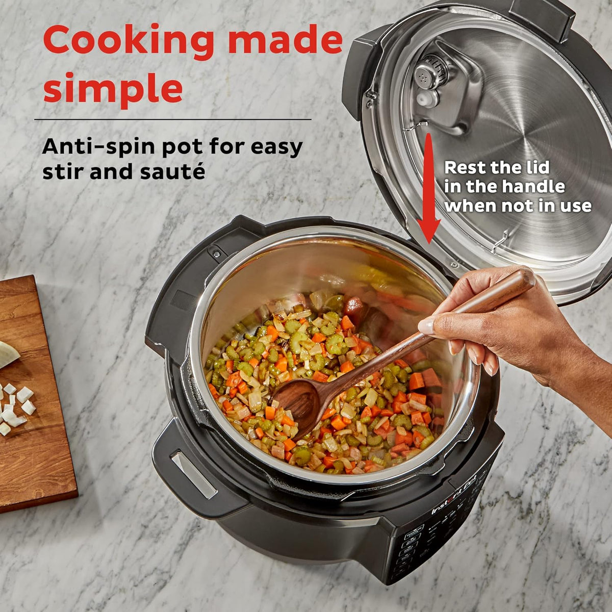 Instant Pot RIO, 7-in-1 Electric Multi-Cooker, PressureCooker, SlowCooker, RiceCooker, Steamer, Sauté, Yogurt Maker, & Warmer, Includes App With Over 800 Recipes, 6 Quart