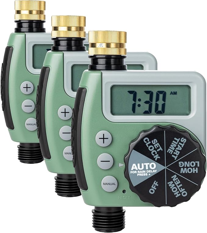 Orbit 62056 One Outlet Single-Dial Hose Faucet Timer (Pack of 3)
