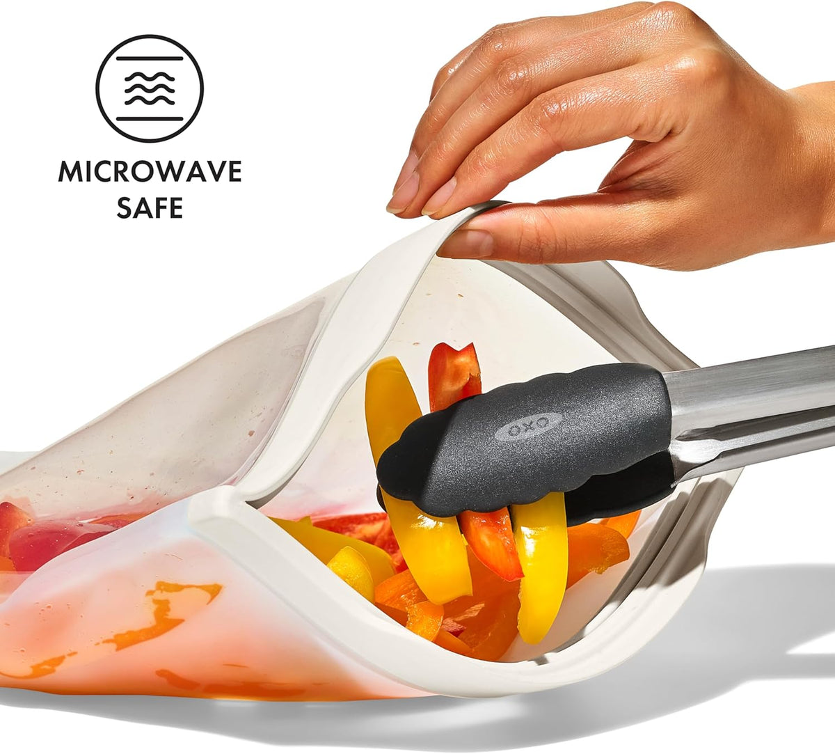 OXO Good Grips Silicone Reusable Bag – Slim Bag (30 oz) - Lagoon