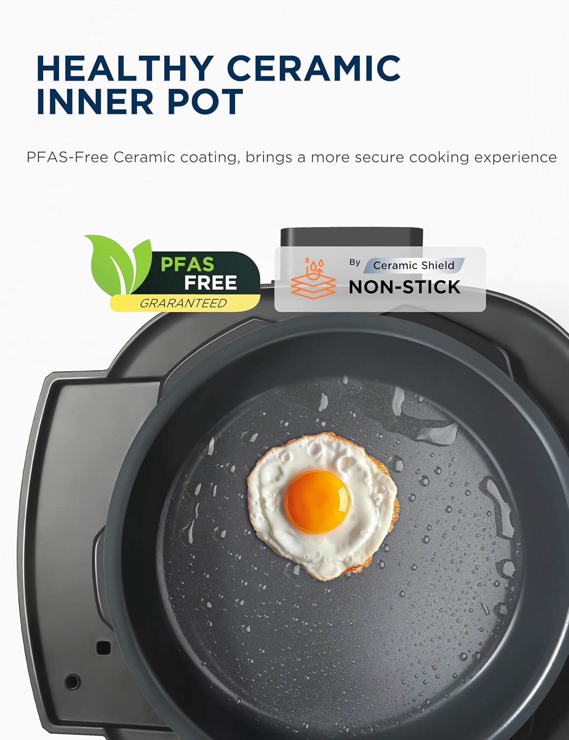 Midea WideMax 12-in-1 Electric Pressure Cooker, 6.5 Quart, 12 Presets, Multi-Functional Programmable Slow Cooker, Rice Cooker, Steamer, Sauté Pan, Cake, Yogurt, Warmer and More