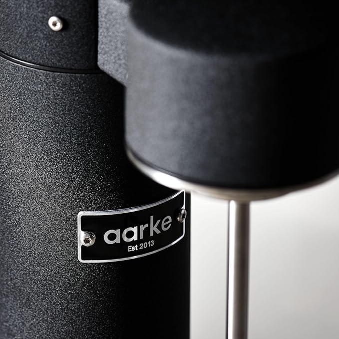 aarke - Carbonator III Premium Carbonator-Sparkling & Seltzer Water Maker-Soda Maker with PET Bottle (Matte Black)