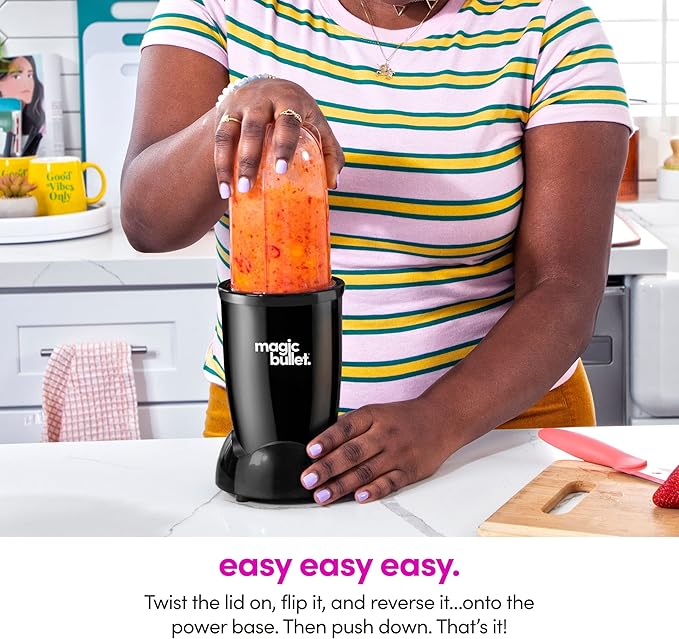 magic bullet Blender, Small, Black, 11 Piece Set