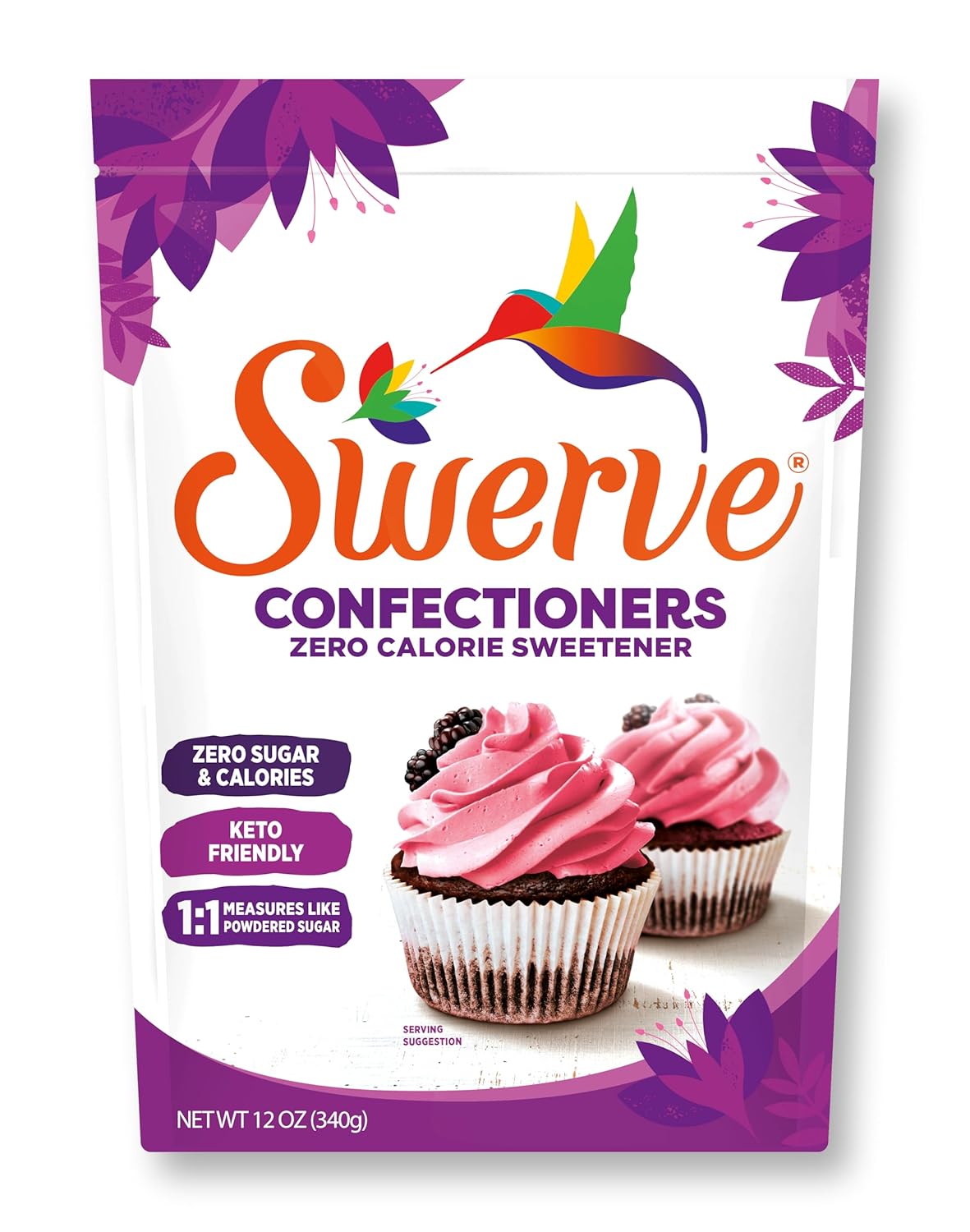 Swerve Sweetener Powder, Confectioners, 12 oz