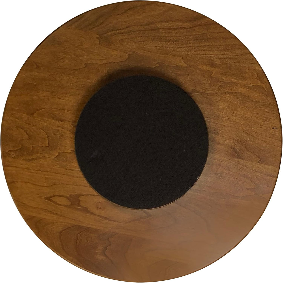 Rustic Red Door Co. Wooden Lazy Susan Turntable - Spinning, Solid Wood Lazy Susan Organizer - Turntable for Table Top/Counter Top - 360 Rotating Swivel (14", Rustic Cherry Wood, Seely Stain)
