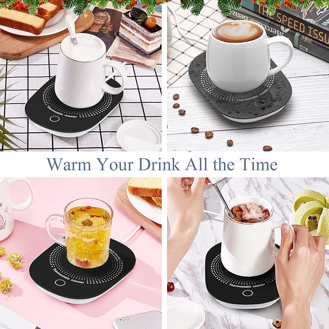 Coffee Mug Warmer for Desk with Auto Shut Off, Coffee Cup Warmer for Desk Office Home-Coffee Gifts