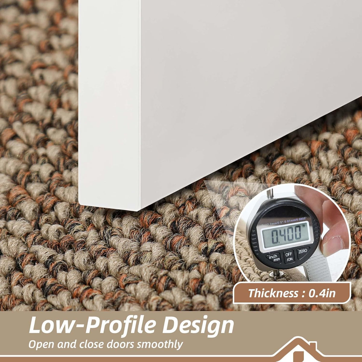 BEQHAUSE Indoor Door Mat 24" x 36", Dirt Trapper Door Mats Non-Slip Entryway Rugs Washable, Resist Dirt Absorbent Welcome Mat, Low Profile Floor Mats for Front Back Door and Entryway, Taupe