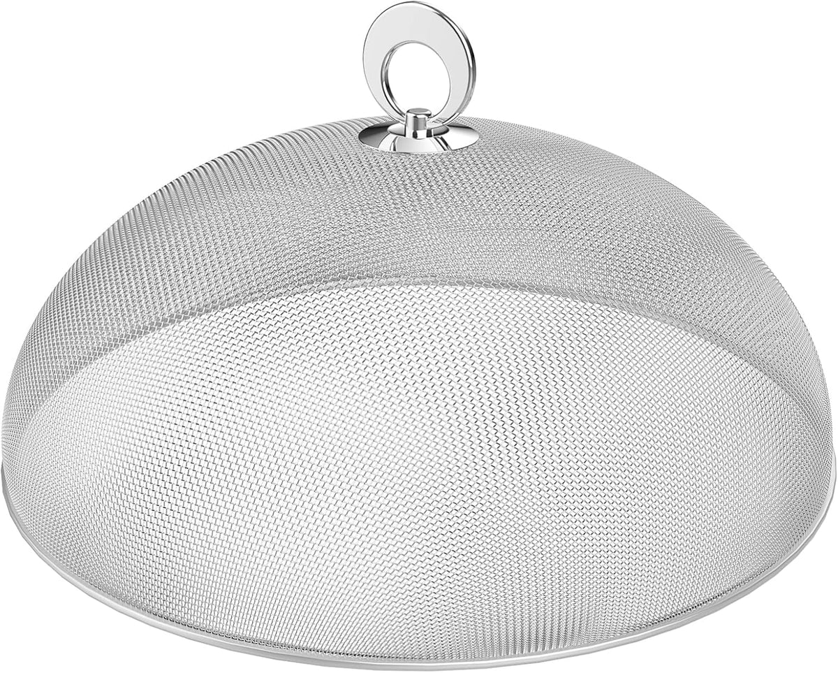 Food Tents 1pc Mesh Food Cover, Stainless Steel Food Tent, Large Screen Food Cover, Metal Mesh for Indoor Outdoor Picnic Caming (15.7inch/ 40cm) Picnic Accessories
