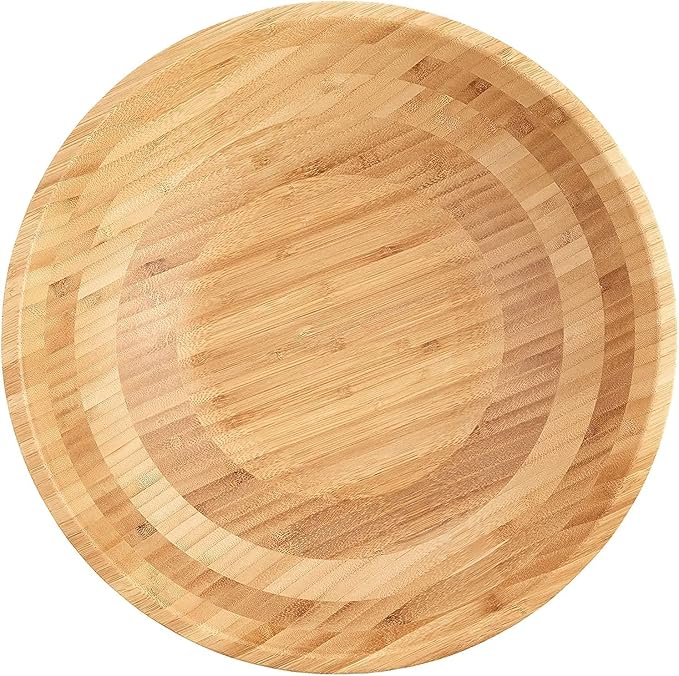 Lipper International Bamboo Wood Salad Bowl
