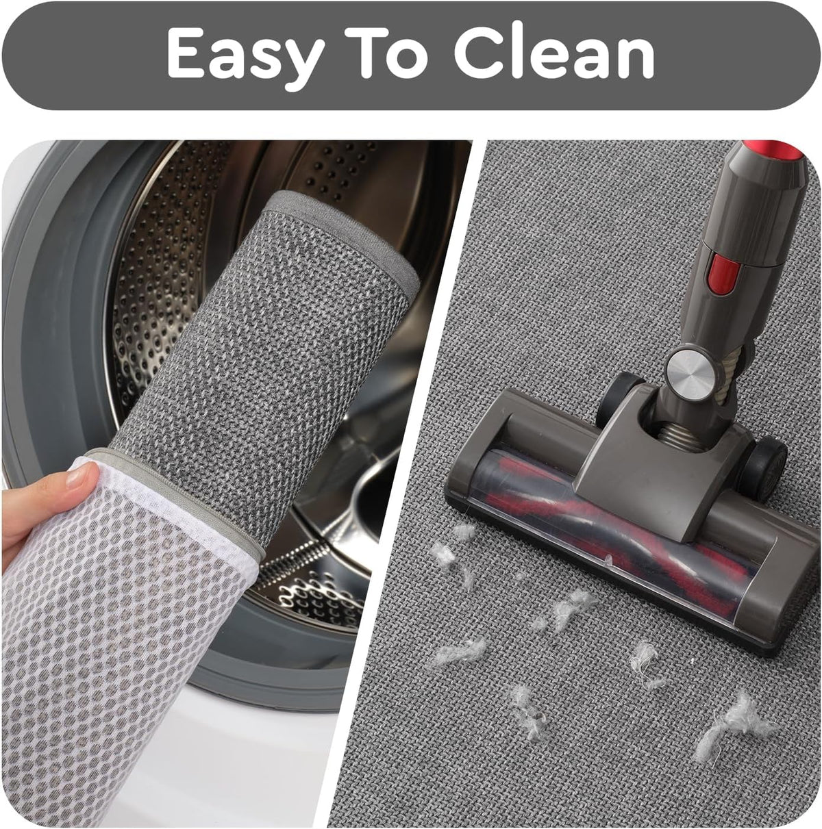 tchdio Kitchen Mats for Floor, Rubber Backed Kitchen Rugs Non Slip Washable, Superior Absorbent Kitchen Runner Rug Easy to Clean, Comfort Kitchen Floor Mat Front of Sink (Grey, 20" × 70")