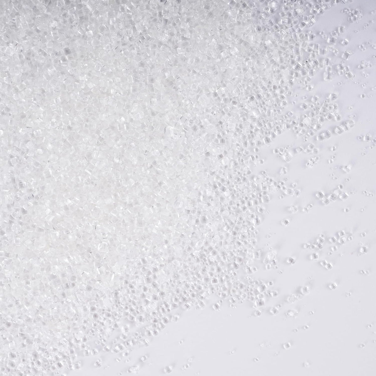 Kasvan White Sanding Sugar Sprinkles - Edible Sugar Crystals, Baking Cake Decorations, Ice Cream Toppings cupcake Decorating, Wedding Party Chirstmas Supplies, 85g/3.2oz (White)