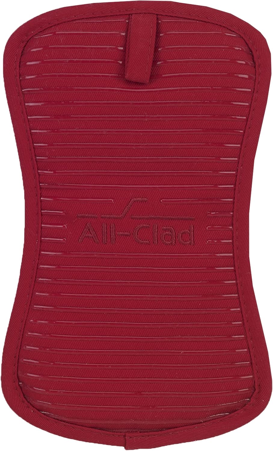 All-Clad Premium Pot Holder & Heating Pad, (1-Pack) Heat Resistant to 500 Degrees, 100% Cotton 10"x6.25" for Kitchen and Barbeque, Chili Red