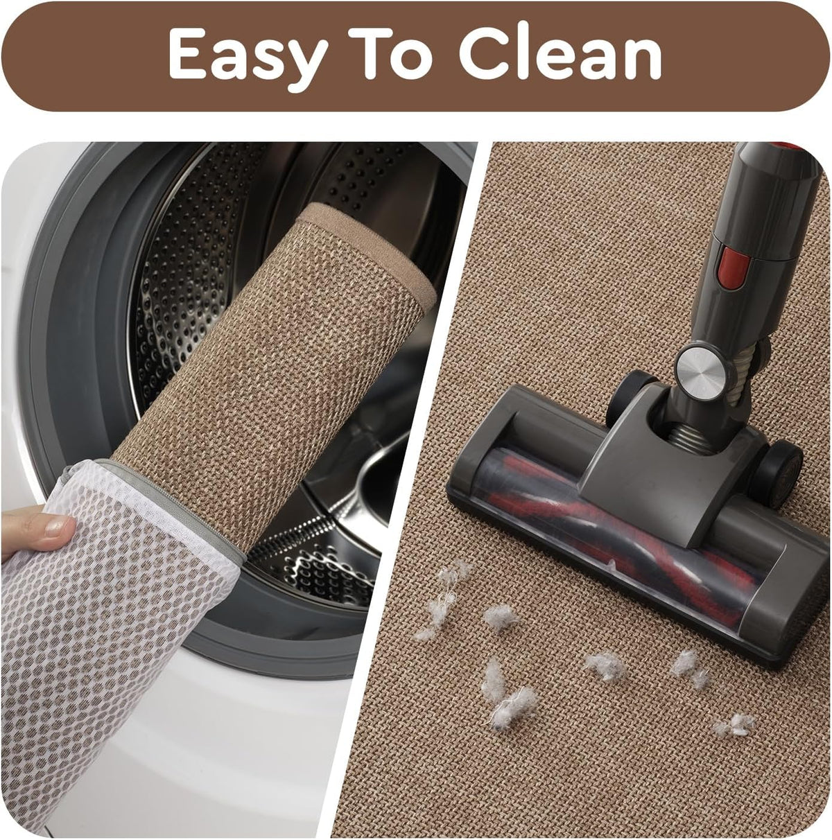 tchdio Kitchen Mats for Floor, Rubber Backed Kitchen Rugs Non Slip Washable, Superior Absorbent Kitchen Runner Rug Easy to Clean, Comfort Kitchen Floor Mat Front of Sink (Tan, 20" × 70")