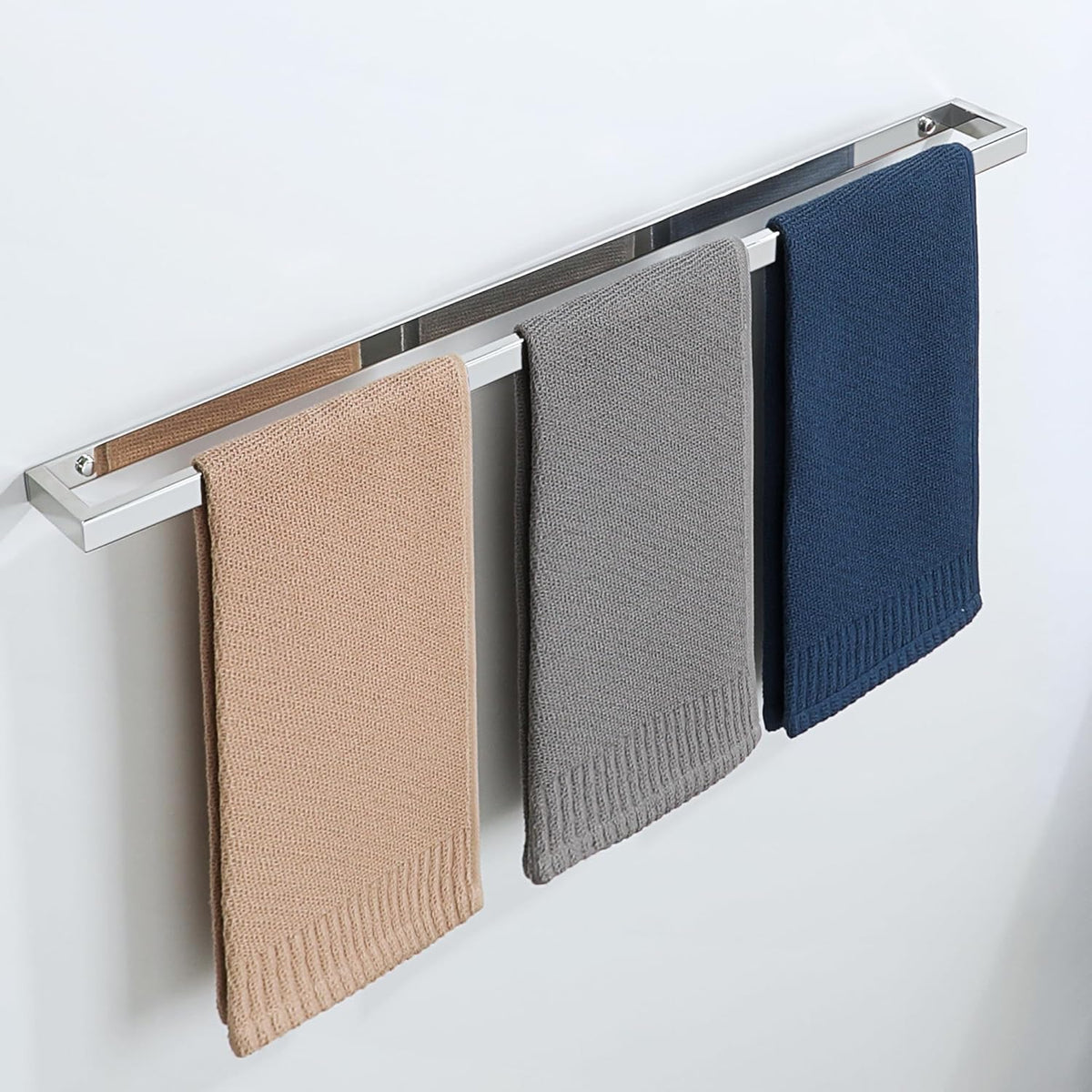 Alise Bath Towel Bar,Wall Mount Towel Holder Towel Rack Towel Hanger for Bathroom Lavatory,28 Inch SUS304 Stainless Steel Towel Rail,Polished Chrome GJF070-C