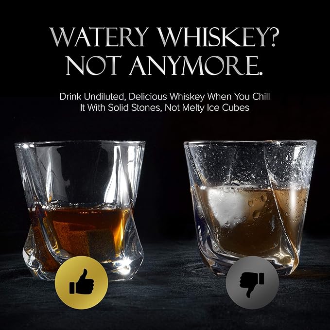 Old Fashioned Whiskey Glasses – Set of 2 – Bourbon Glasses for Men & Women – Gift Boxed Crystal Scotch Glasses for Cocktails & Spirits