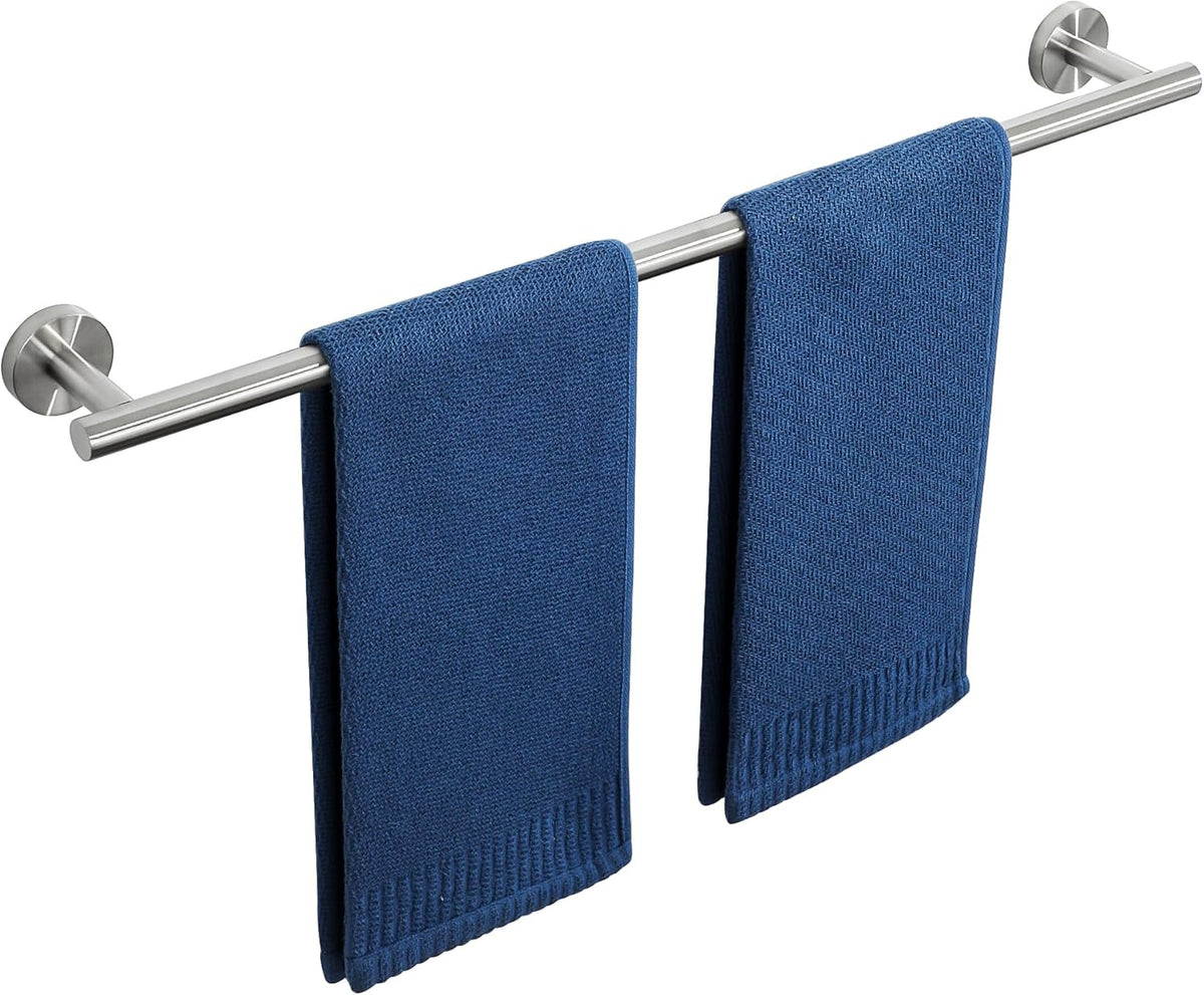 SAYAYO Towel Racks for Bathroom Brushed Nickel, 24 Inch Towel Bar Towel Rod Towel Holder Wall Mount SUS304 Stainless Steel (26 Inch Total Length)