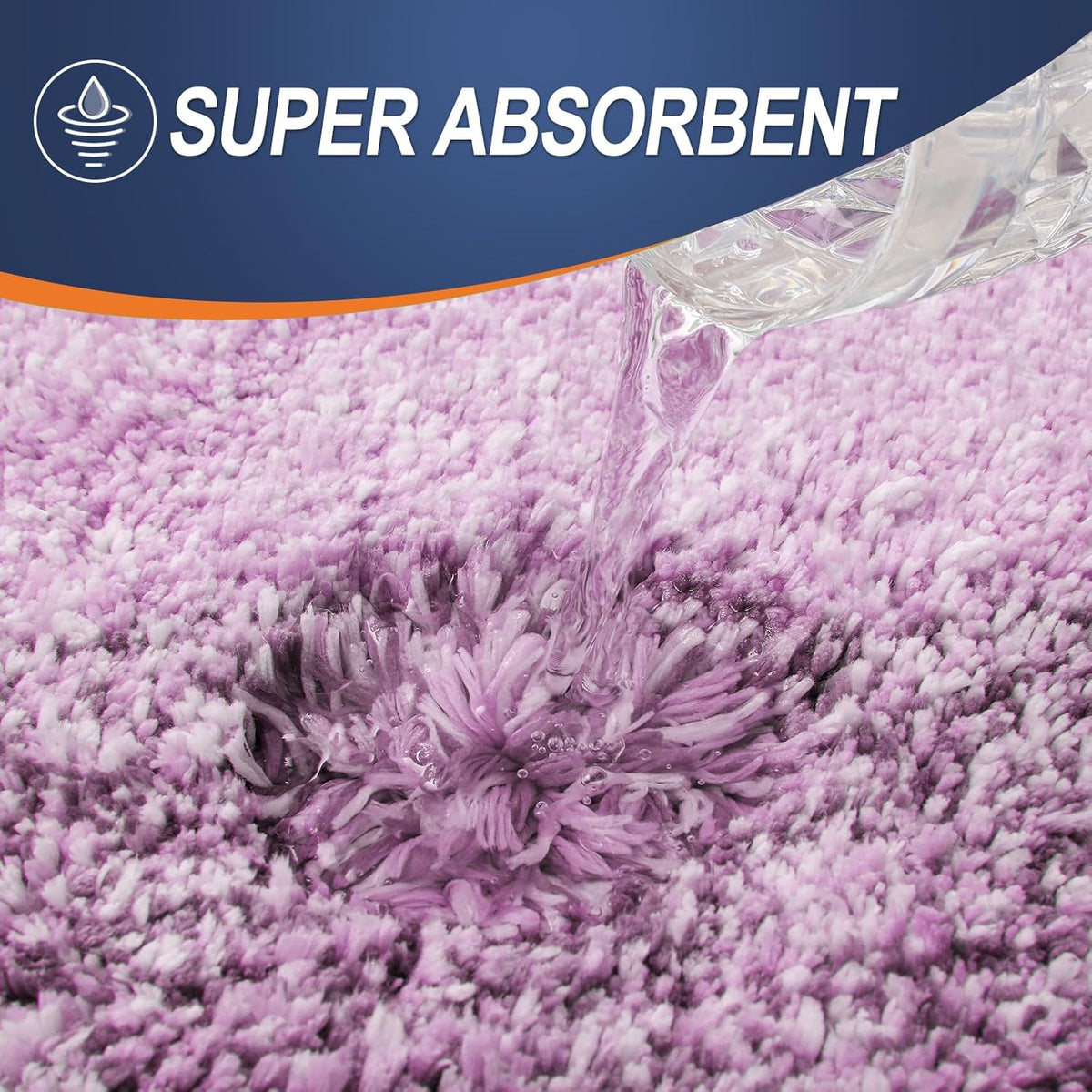 OLANLY Bathroom Runner Rugs 70x24, Extra Soft Absorbent Microfiber Bath Rugs, Rubber Backing, Quick Dry, Washable Bath Mats for Bathroom Floor, Tub and Shower, Home Decor Accessories, Pinkish-Purple