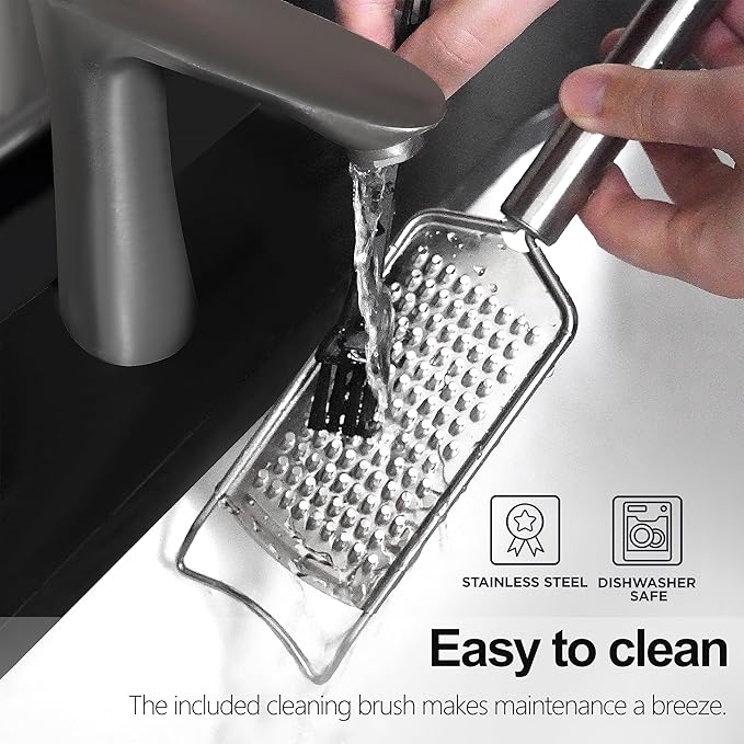Cheese Grater Set, 7-Piece Zester Grater Peeler Set Stainless Steel Kitchen Utensil Set for Bar Restaurant Home Ginger Lemon Fruit Chocolate Vegetables Apple Gift for Christmas Birthday Housewarming