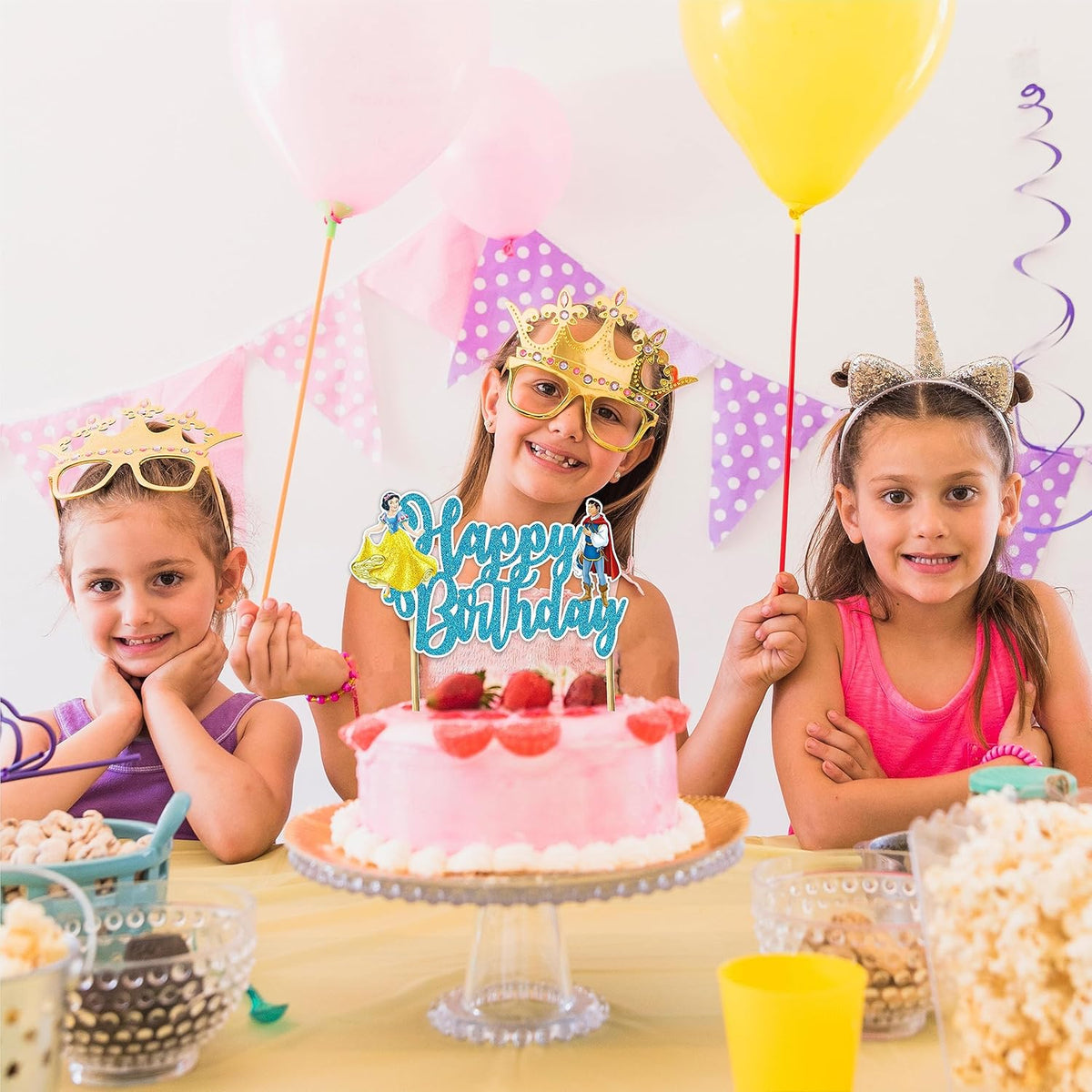 Seyal® Snow White and the Sevn Dwarfs Happy Birthday Cake Topper