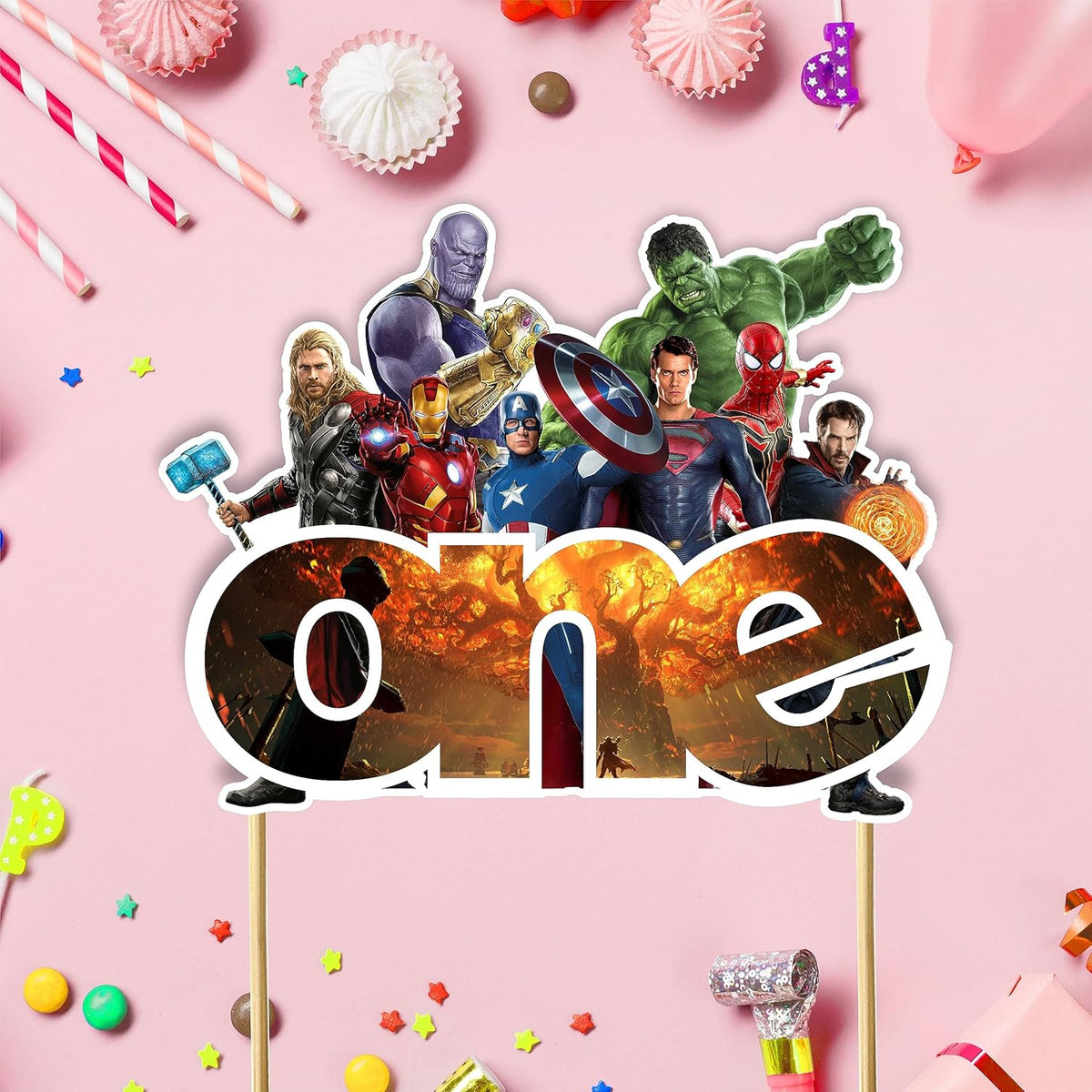Seyal® Suprhero One Cake Topper