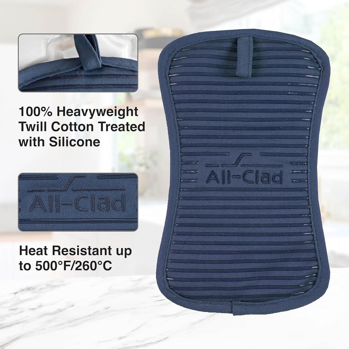 All-Clad Premium Pot Holder, 2-Pack, Indigo