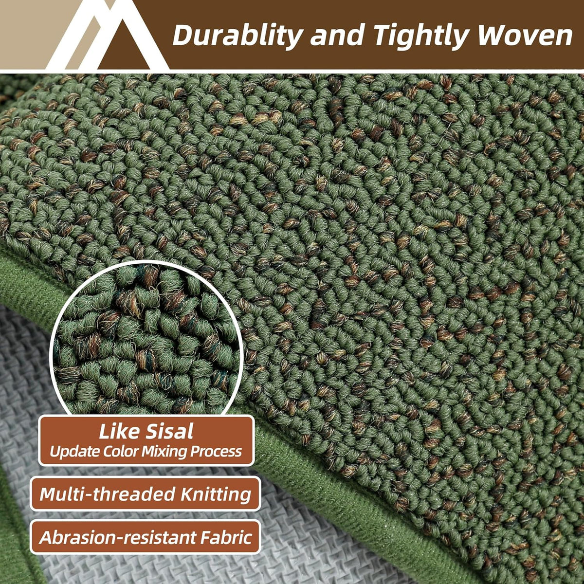 COSY HOMEER Kitchen Rugs 20"x32" Non-Slip Kitchen Mats for Floor Absorbent Stain Resistant Kitchen Floor Mat Machine Washable Rugs for Kitchen,Hallway,Sink,Green