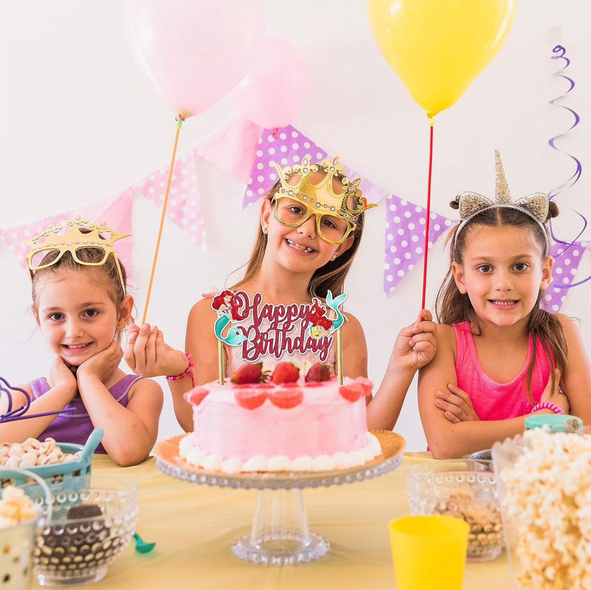 Seyal® The Litle Mermaid Happy Birthday Cake Topper