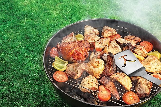 Y Yellowstone BBQ Tool Set - 2 pc Grill Set Includes Spatula and Tongs | Ideal BBQ Grill Accessories Utensils Set | Authentic Yellowstone Merchandise