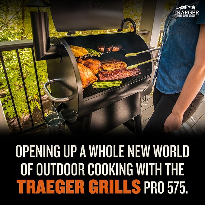 Traeger Grills Pro 575 Wood Pellet Grill & Smoker with Wifi, App-Enabled, Bronze