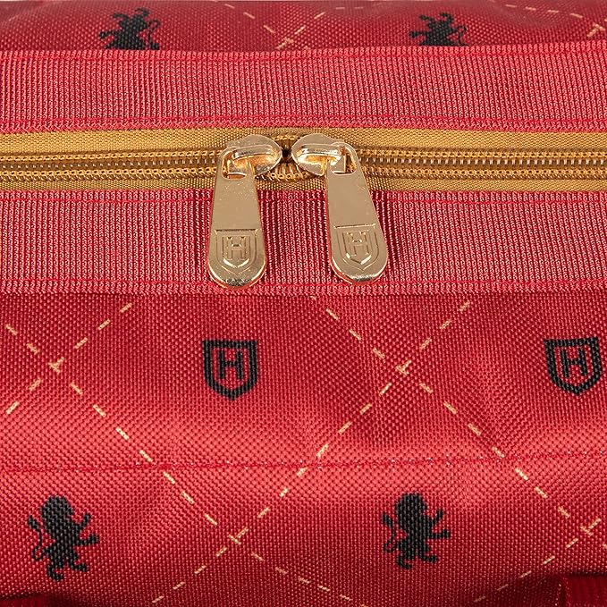 PICNIC TIME Harry Potter Gryffindor On The Go Lunch Cooler, Soft Cooler Lunch Box, Insulated Lunch Bag, (Black with Red Accents)